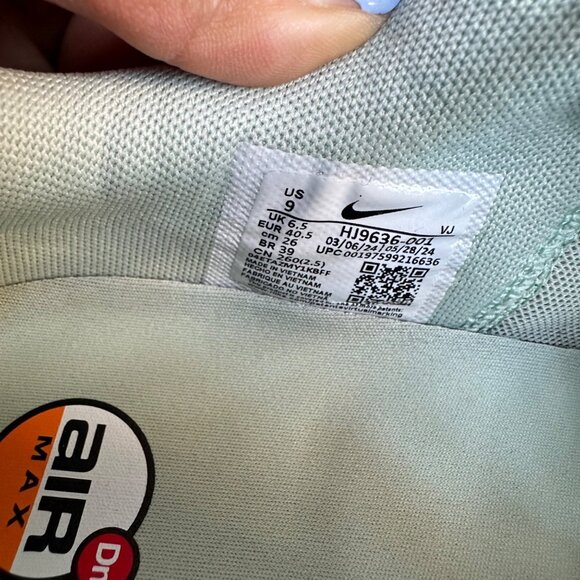 ✨Nike Air Max DN SE Seafoam Size 7.5 Men's Shoes Sneakers Mint Green HJ9636-001✨ - Picture 11 of 11
